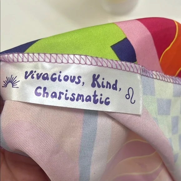 LUSH: Colorful Leo Zodiac Scarf - Picture 3 of 3